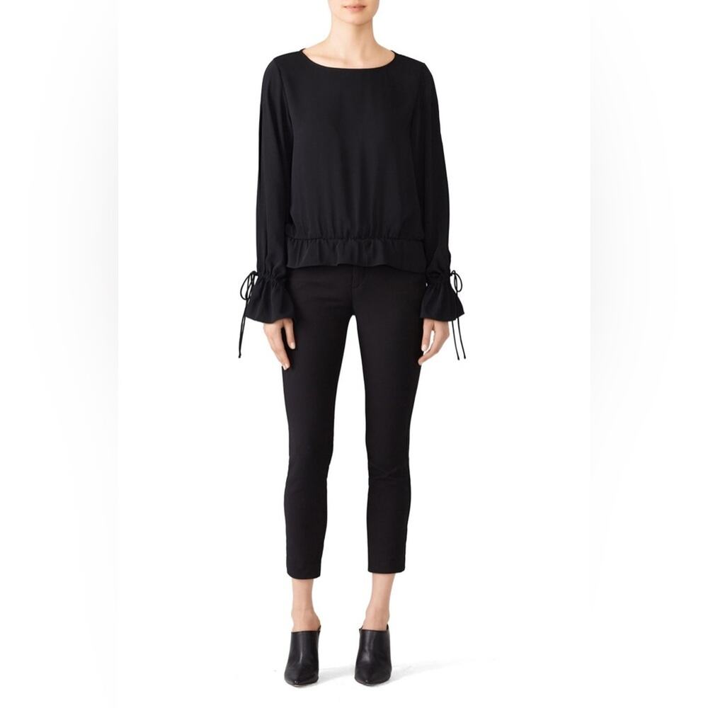 Jay Godfrey Linden Blouse Long sleeves Black Women’s Size 4